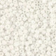 Glass seed beads 11/0 (2mm) White AB